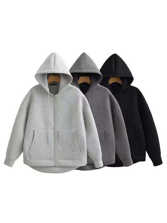 Hooded Zip Jacket – Relaxed Luxe Casual Outerwear | Meave & Ivy