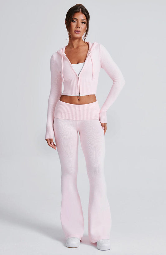 Pink Knit Co-Ord Set – Soft Luxury Lounge Two-Piece | Meave & Ivy