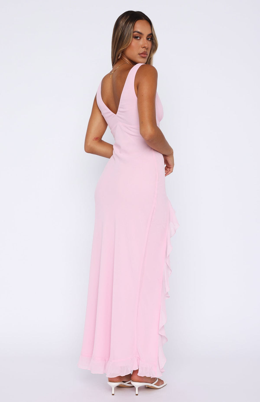Pink Romantic Maxi Dress – Elegant Occasion Dress | Meave & Ivy