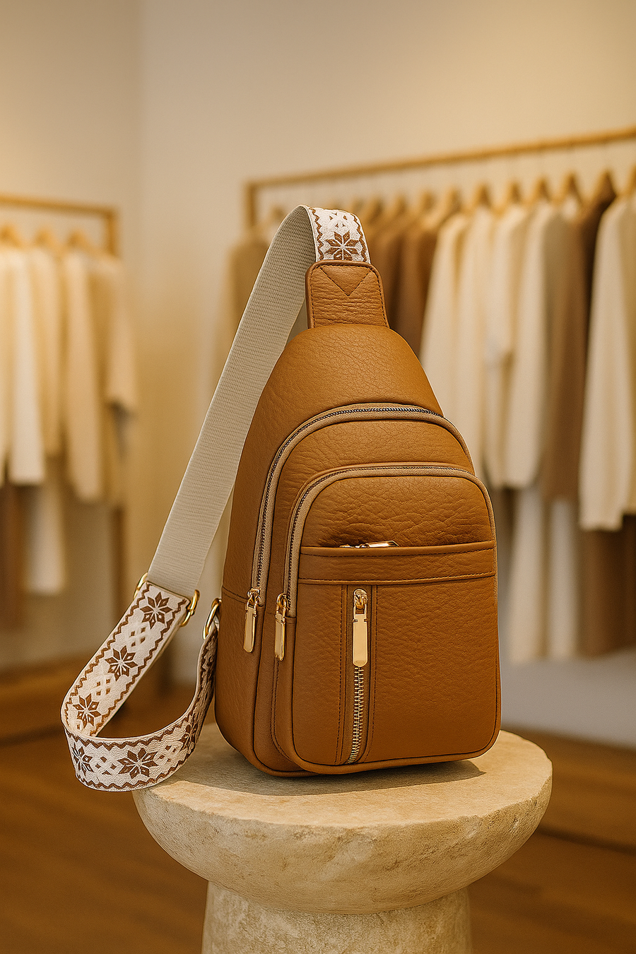 Hazel Vintage Chest Crossbody Bag