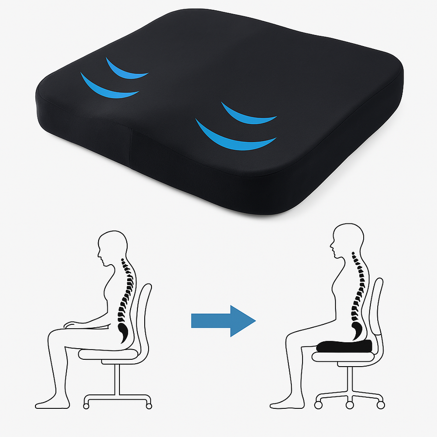 Ergonomisch Zitkussen voor Heupen en Rugontlasting