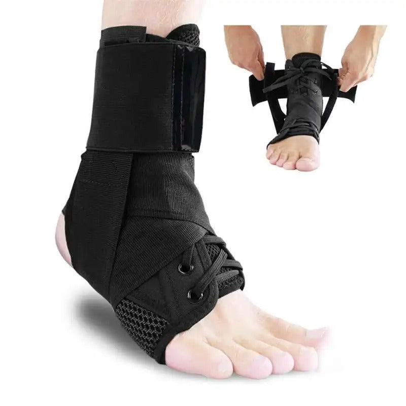 Enkelbrace met Verstelbare Veters – Maximale Stabilisatie