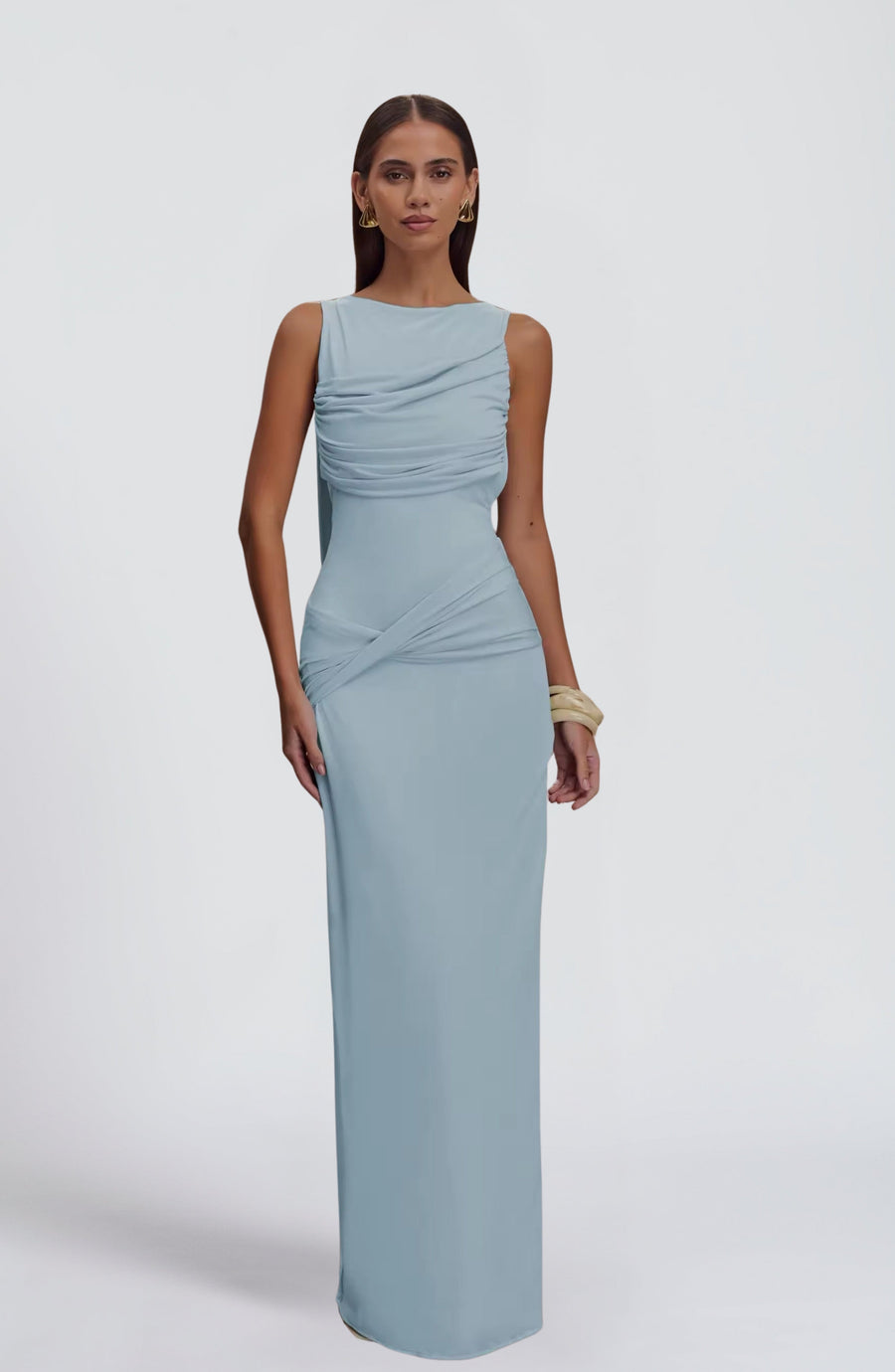 Ruched Bodycon Maxi Dress – Flattering Evening Gown | Meave & Ivy