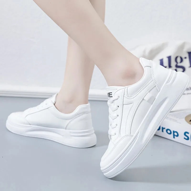 Lace-Up Leisure Trainer – Chic Everyday Comfort Sneaker | Meave & Ivy