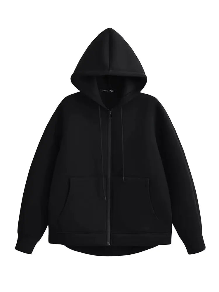 Hooded Zip Jacket – Relaxed Luxe Casual Outerwear | Meave & Ivy