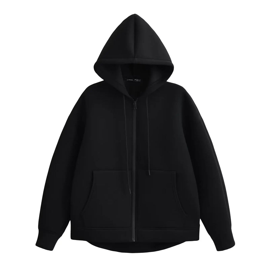 Hooded Zip Jacket – Relaxed Luxe Casual Outerwear | Meave & Ivy