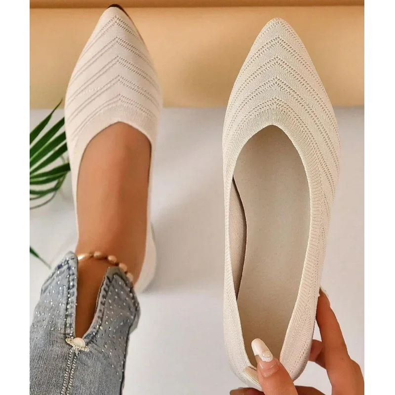 Knitted Pointed-Toe Ballet Flat – Everyday Loafer | Meave & Ivy