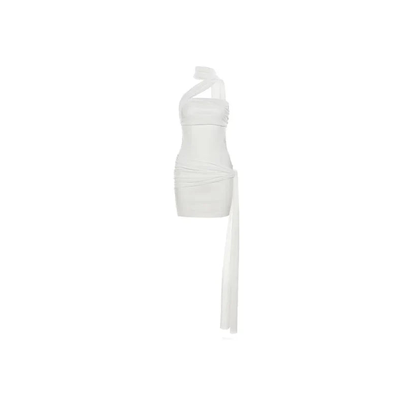 White Bandage Mini Dress – Sculpted Bodycon Dress | Meave & Ivy