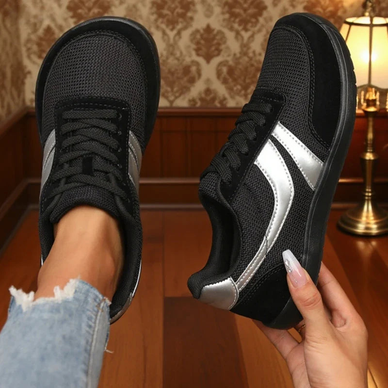 Wide-Fit Canvas Trainer – Everyday Flatform Sneaker | Meave & Ivy