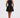 Black Gestructureerd Getailleerd Mini Jurk – Elegant Gelegenheidsmode | Meave & Ivy