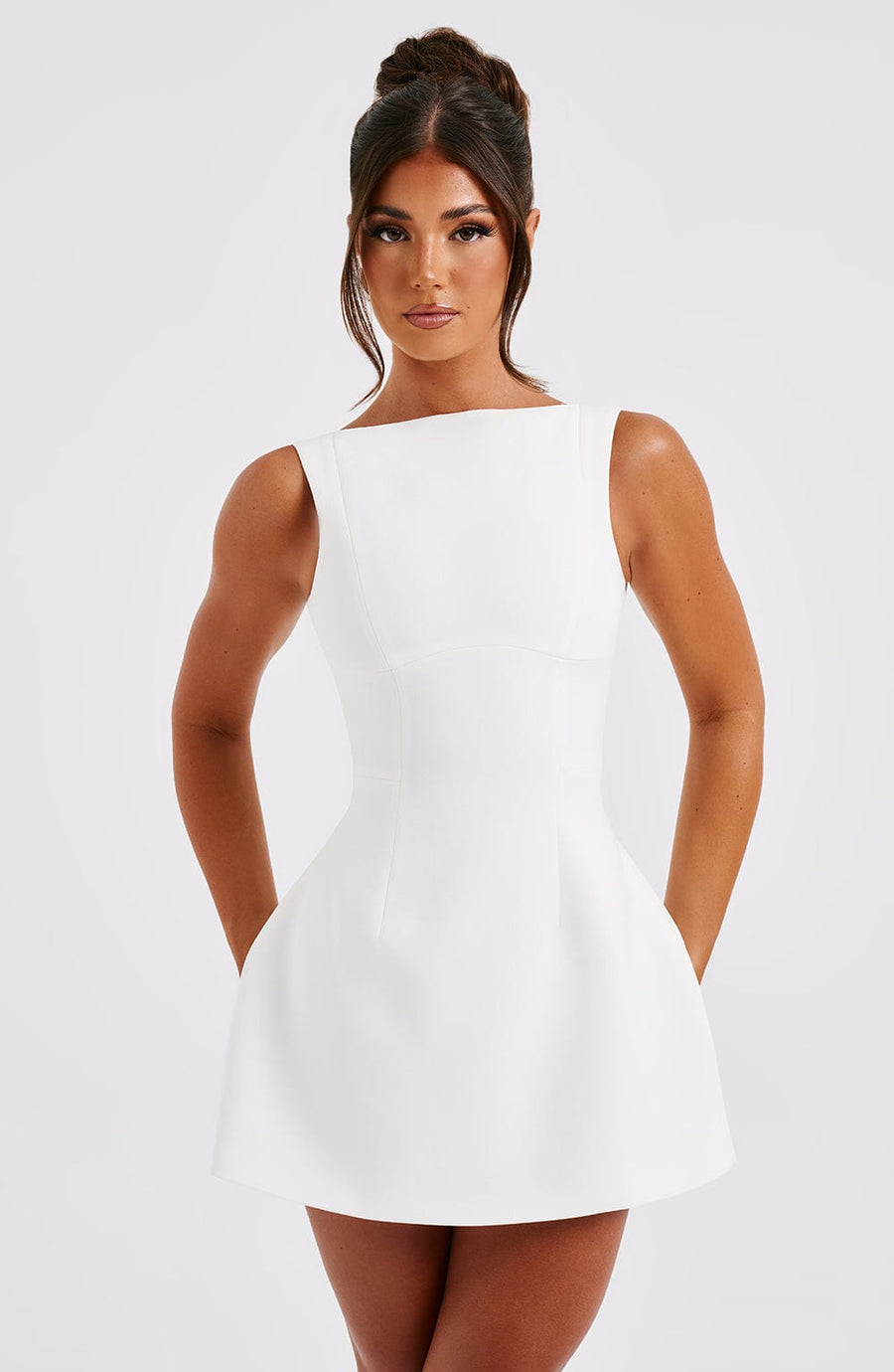 Ivory Wrap Mini Dress – Bridal Occasion Statement Dress | Meave & Ivy