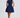 Navy Blue Getailleerd Mini Jurk – Elegant Gestructureerd Gelegenheid Jurk | Meave & Ivy