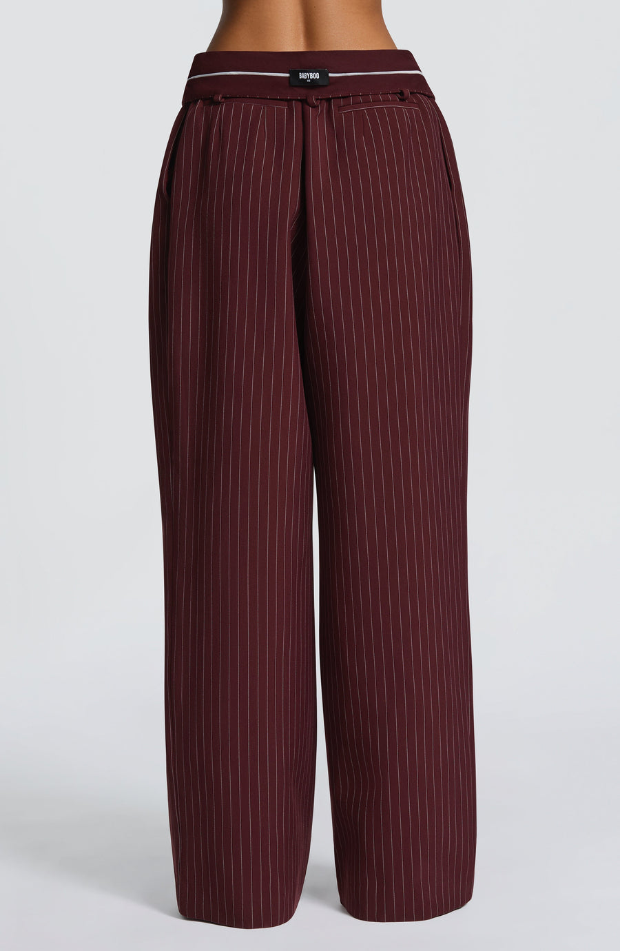Ivory High-Waist Wide-Leg Tailored Trousers | Meave & Ivy
