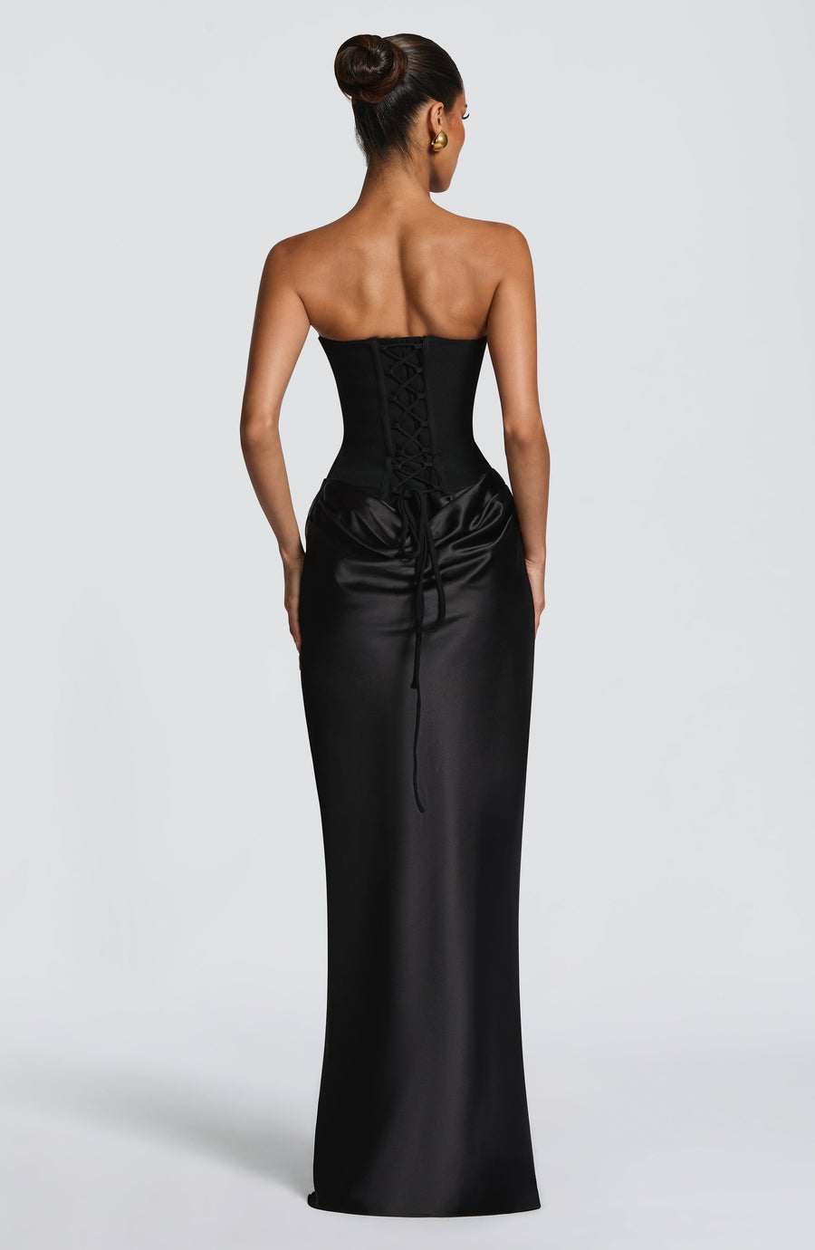 Black Knot Maxi Dress – Elegant Evening Gown | Meave & Ivy