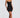 Black Bloemen Corset Mini Jurk – Appliqué Statement Jurk | Meave & Ivy