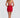 Red Bloemen Corset Mini Jurk – Appliqué Statement Jurk | Meave & Ivy