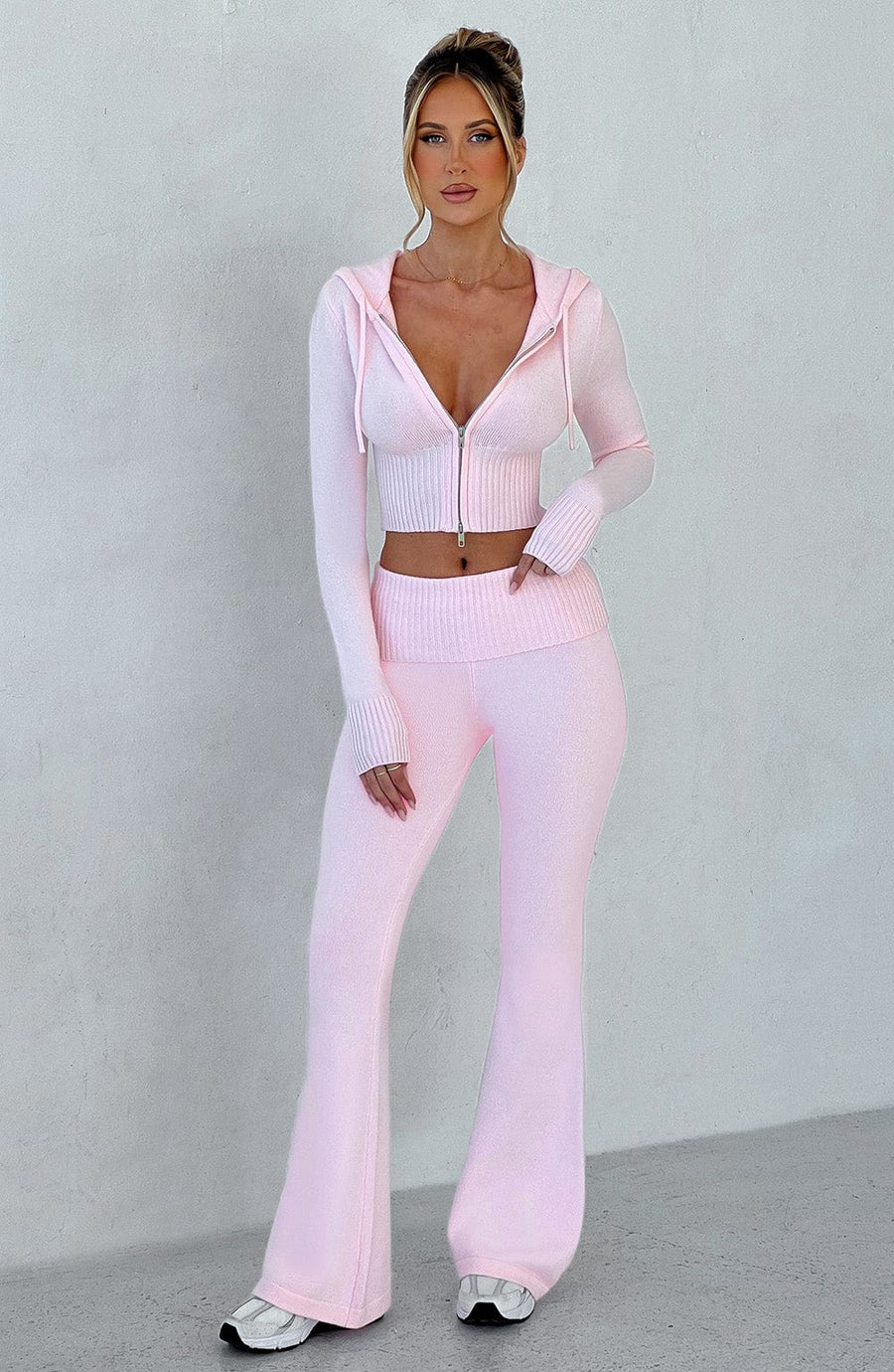 Pink Knit Co-Ord Set – Soft Luxury Lounge Two-Piece | Meave & Ivy