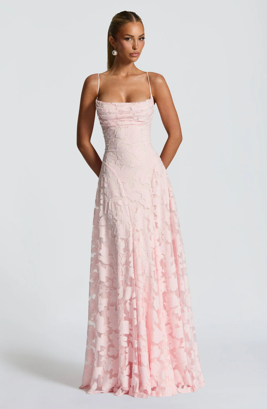 Floral Thin-Strap Maxi Dress – Elegant Summer Evening Dress | Meave & Ivy