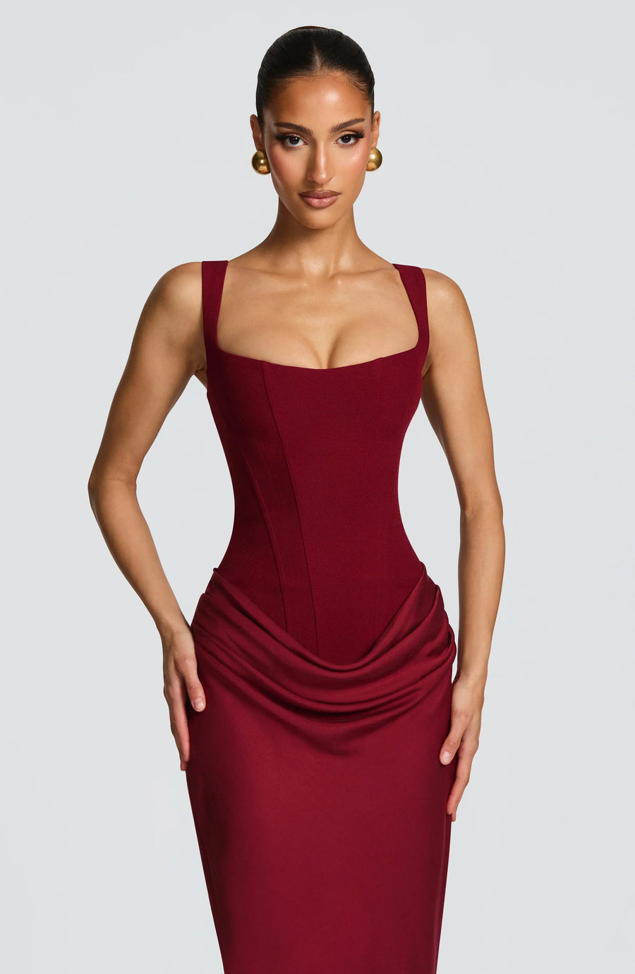 Backless Bodycon Maxi Dress – Sleek Fitted Evening Gown | Meave & Ivy