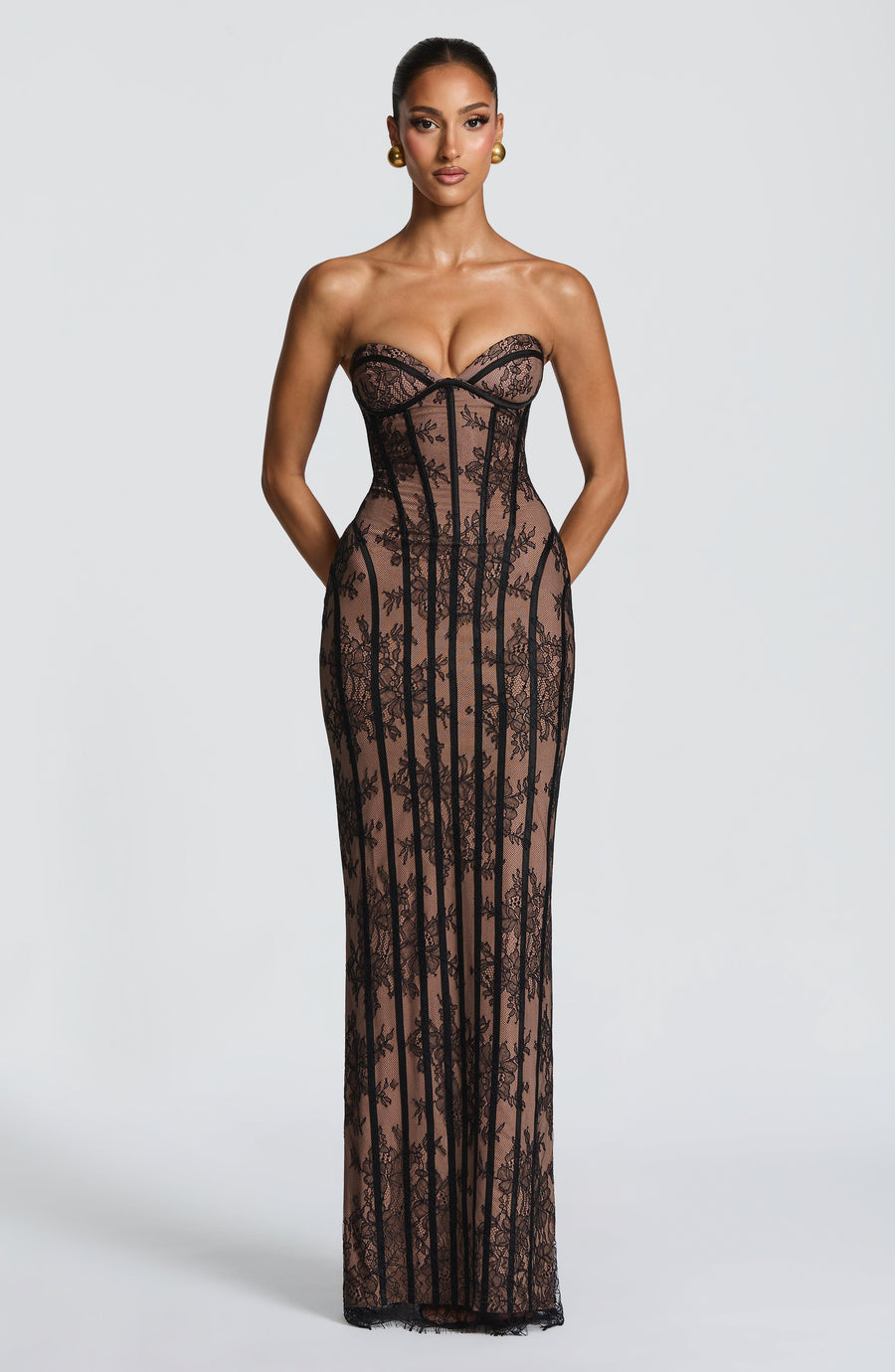 Ivory Lace Corset Mini Dress – Elegant Bridal Party Dress | Meave & Ivy